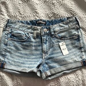 Express Blue Jean Shorts Casual Summer Wear